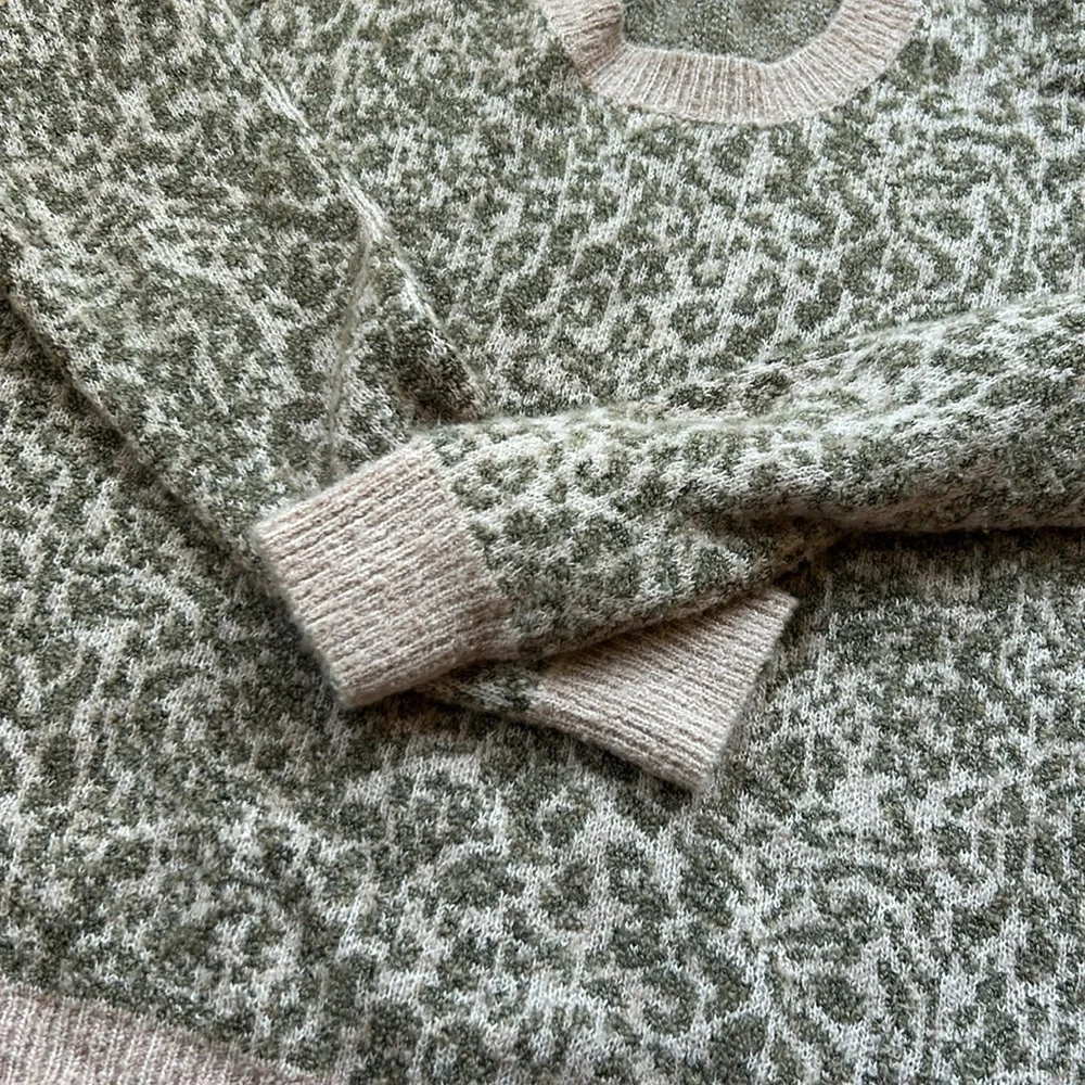 MADEWELL Pullover Sweater in Leopard size S - Picture 6 of 8